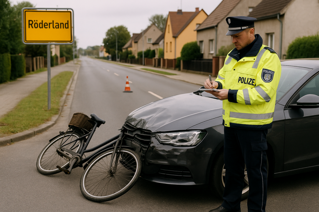 Radfahrer stirbt nach Kollision bei Röderland – Polizei ermittelt