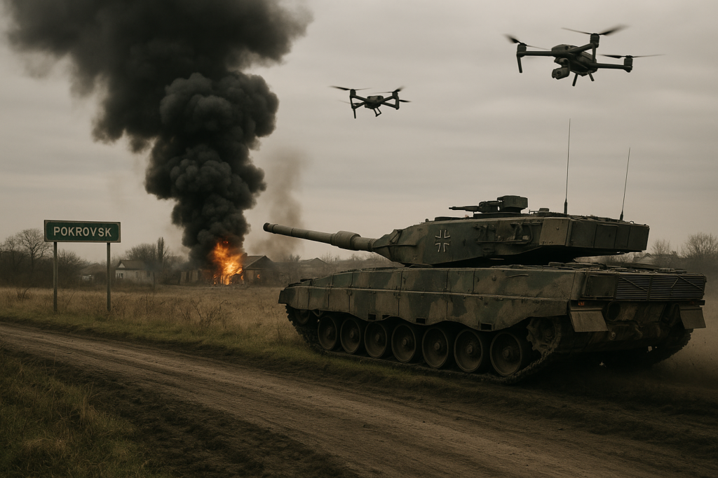 🛡️ Leopard-Panzer und Drohnen bremsen russischen Vorstoß bei Pokrowsk