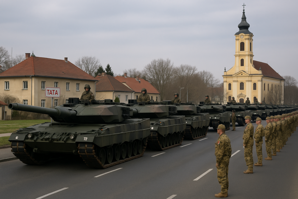 🛡️ Ungarn schließt Leopard-Beschaffung ab: Parade in Tata krönt Übergabe von 44 Kampfpanzern