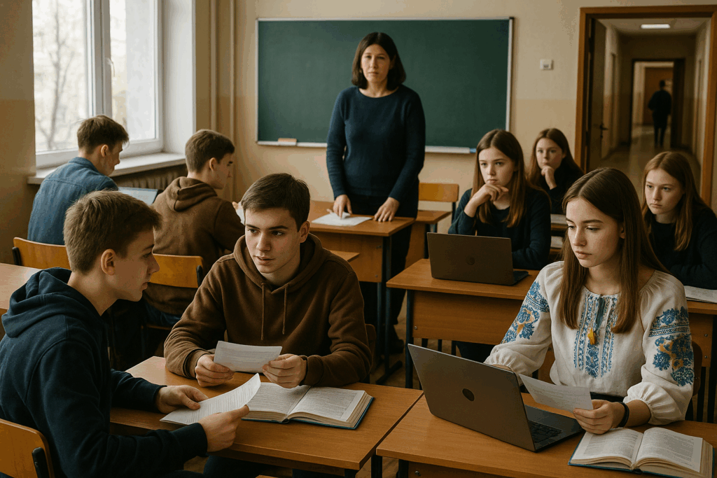 🗣️ Unterricht auf Ukrainisch, Pausen auf Russisch: Kyjiws Jugendliche zwischen Gesetz und Gewohnheit