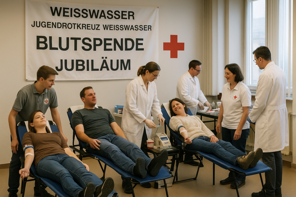🩸 Jubiläum als Anlass: Jugendrotkreuz Weißwasser ruft zur Blutspende – Termin am 16. Dezember