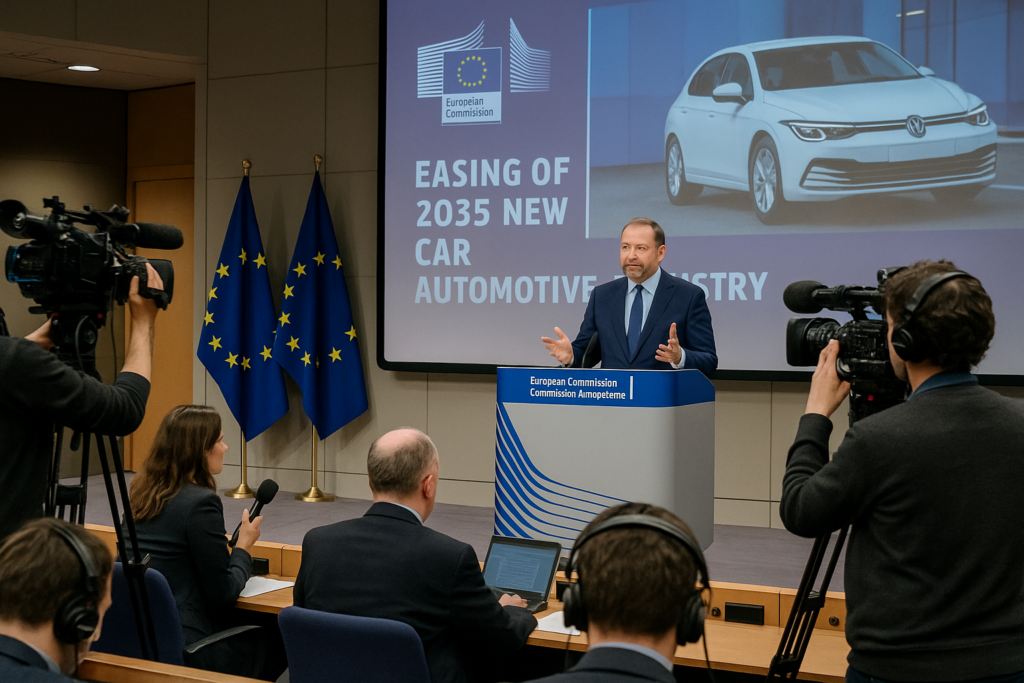 🚗 Brüssel justiert Kurs: EU will 2035‑Vorgaben für Neuwagen spürbar lockern