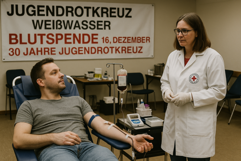 🩸 30 Jahre Jugendrotkreuz Weißwasser: Blutspende am 16. Dezember – klarer Appell in knapper Lage