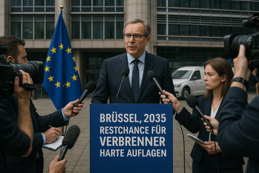 🚗 Brüssel rückt von strikter 2035-Vorgabe ab: Restchance für Verbrenner – mit harten Auflagen