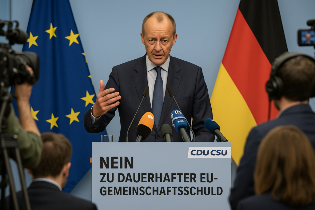 💶 Kein Blankoscheck: Merz bekräftigt Nein zu dauerhafter EU-Gemeinschaftsschuld