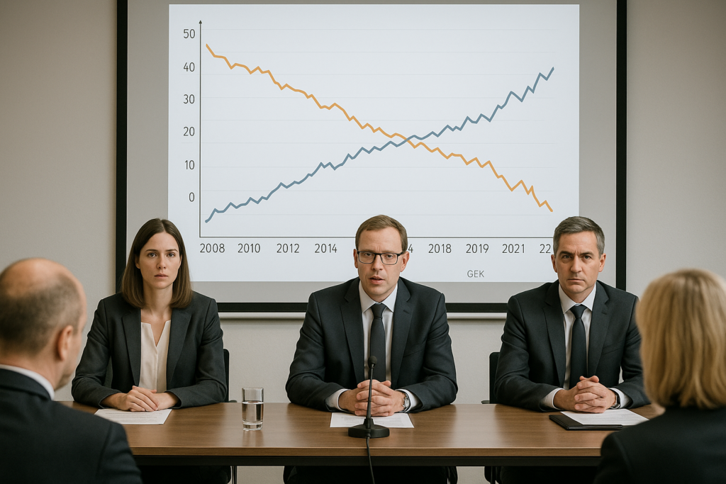 💶 Sparen statt Shoppen: GfK misst deutlich schwächeres Konsumklima und höchste Sparneigung seit 2008