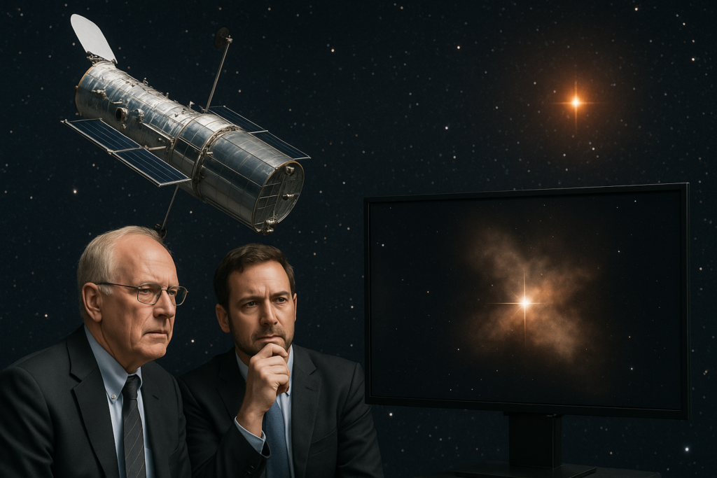 🌌 Fehlinterpretation im Fernblick: Hubble enttarnt vermeintlichen Exoplaneten als Staubwolke