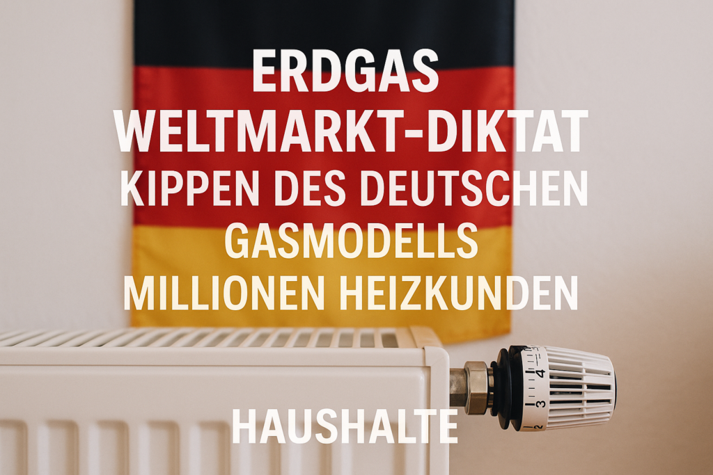 📉 Erdgas unter Weltmarktdiktat: Was das Kippen des deutschen Gasmodells für Millionen Heizkunden bedeutet