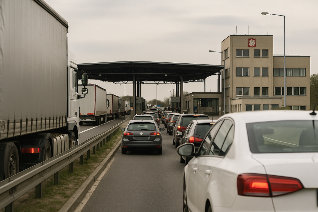 🚦 Rückstau vor der Grenze: Polnische Einreisekontrollen bremsen A4-Verkehr