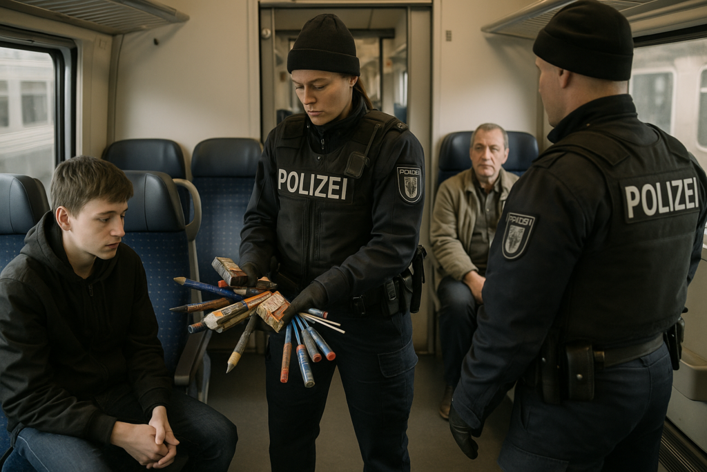 🚨 Minderjährige mit illegaler Pyrotechnik aus Tschechien im Zug aufgegriffen