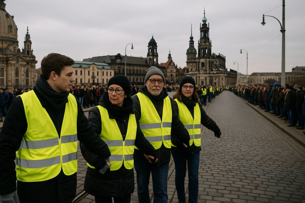 🕯️ Ehrenamt gefragt: Dresden organisiert Ordnerdienst für die Gedenk‑Menschenkette am 13. Februar