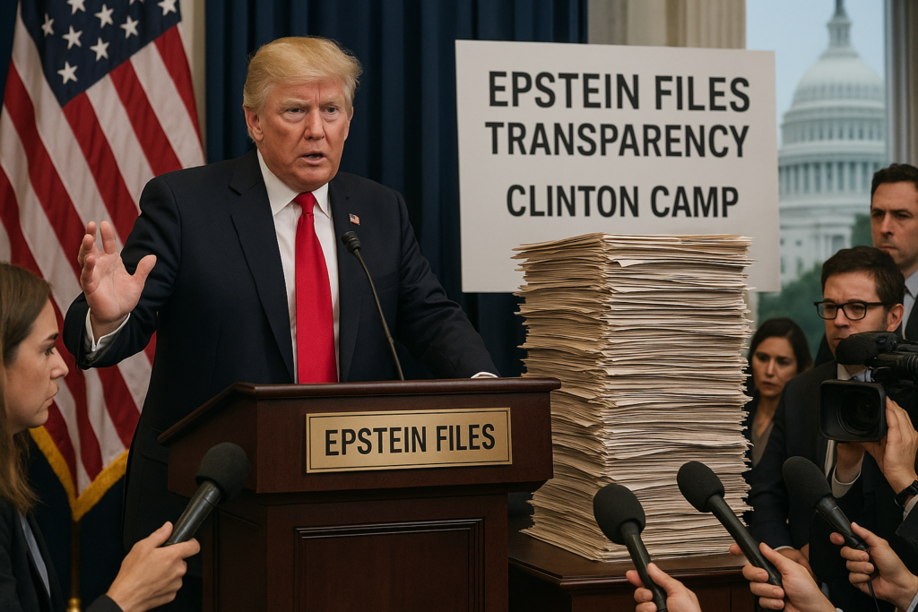 🔎 Epstein-Akten unter Druck: Clinton-Lager verlangt vollständige Transparenz – Trump mäßigt Attacken
