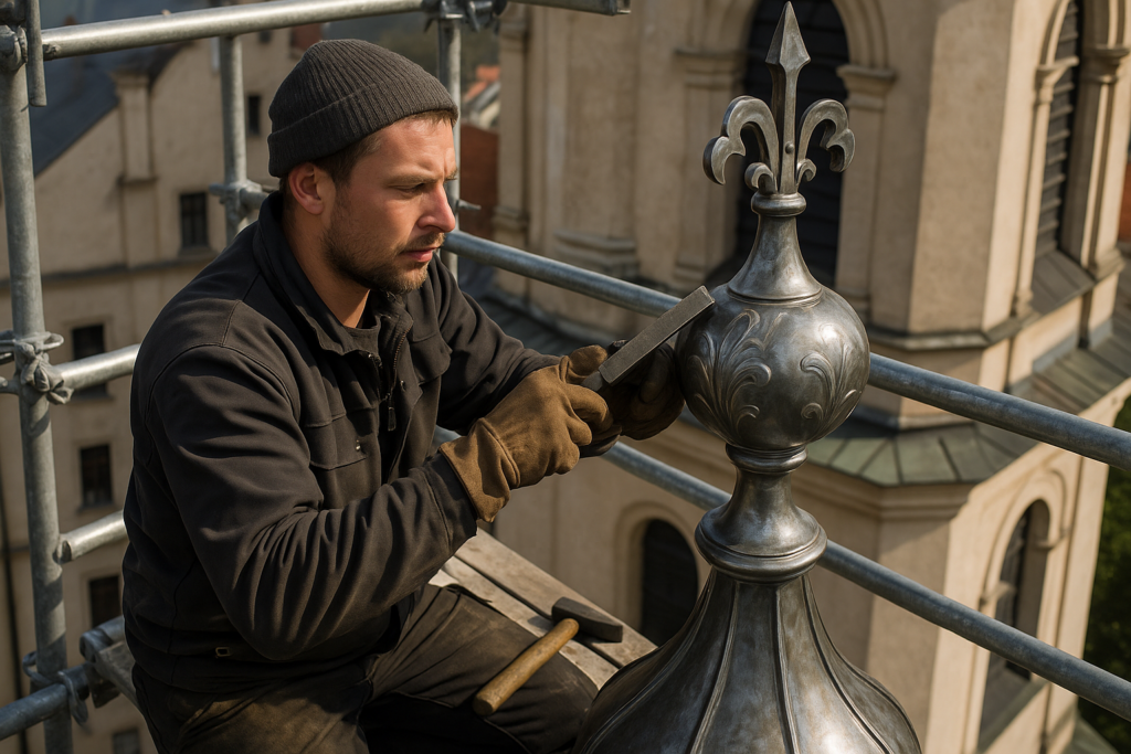 ✨ Zittauer Handwerk veredelt Bernstadts Turmkrone