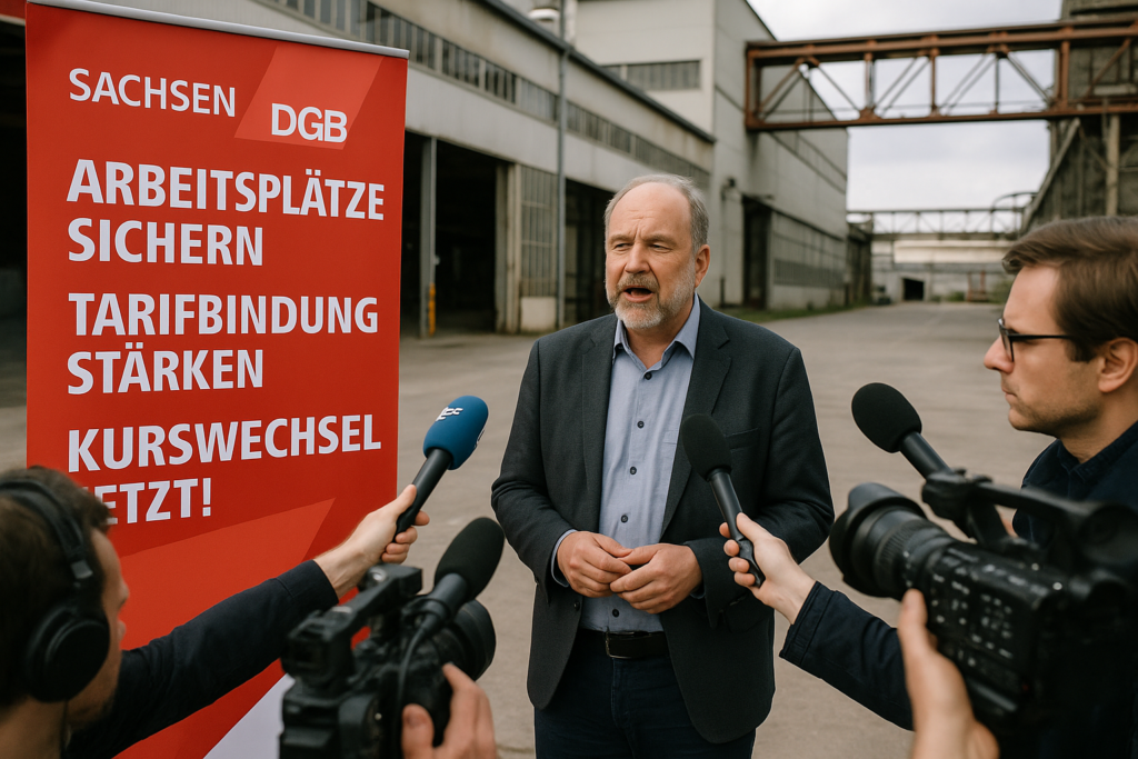 ⚙️ DGB drängt auf Kurswechsel in Sachsen: Arbeitsplätze sichern, Tarifbindung stärken