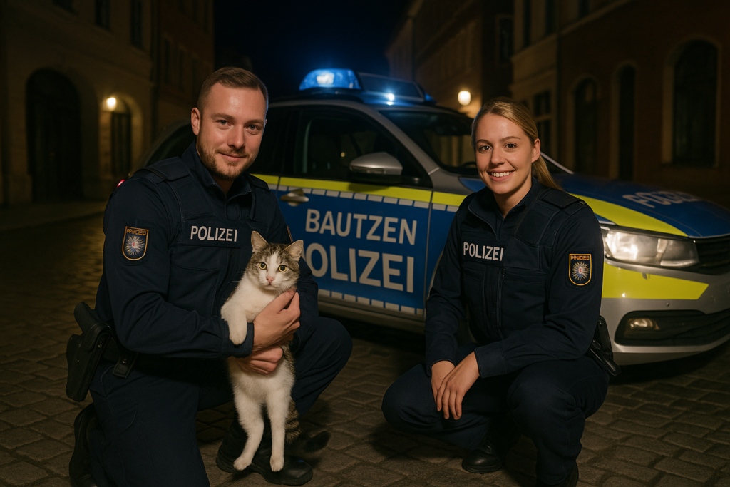 🐱 Festtagseinsatz in Bautzen: Polizei nimmt zugelaufene Katze über Nacht in Obhut