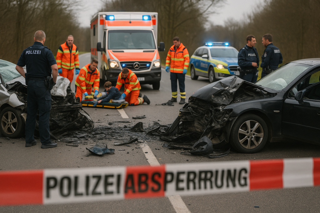 🚨 Frontalzusammenstoß auf der B156: Drei Tote, zwei Kinder schwer verletzt — was bisher feststeht