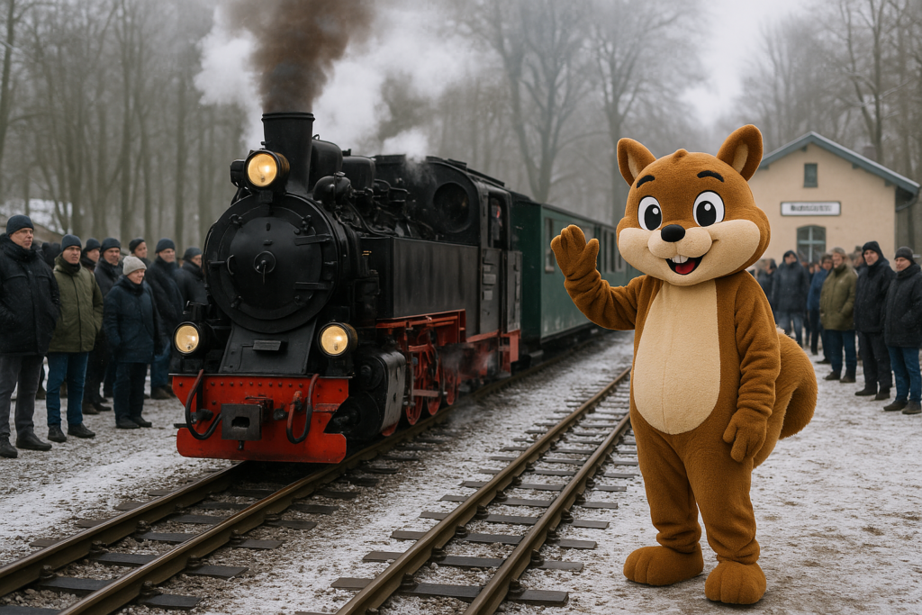 🚂 Neujahrsstart auf schmaler Spur: Waldeisenbahn Muskau setzt auf Tradition und neues Maskottchen