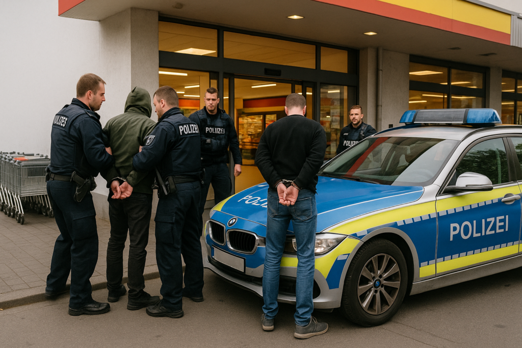 🚨 Messer-Eskalation in Leipzig: Zwei Festnahmen nach Streit vor Supermarkt
