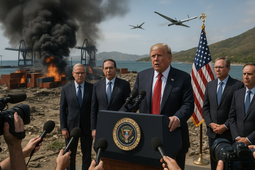 💥 US-Schlag in Venezuela: Trump meldet Zerstörung eines mutmaßlichen Drogen-Hafens