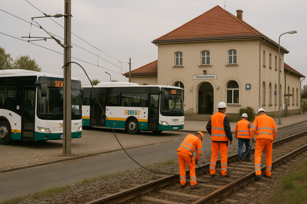 🚆 Kabelschnitt bei Charlottenhof legt Strecke Görlitz–Horka lahm – ODEG setzt Busse ein