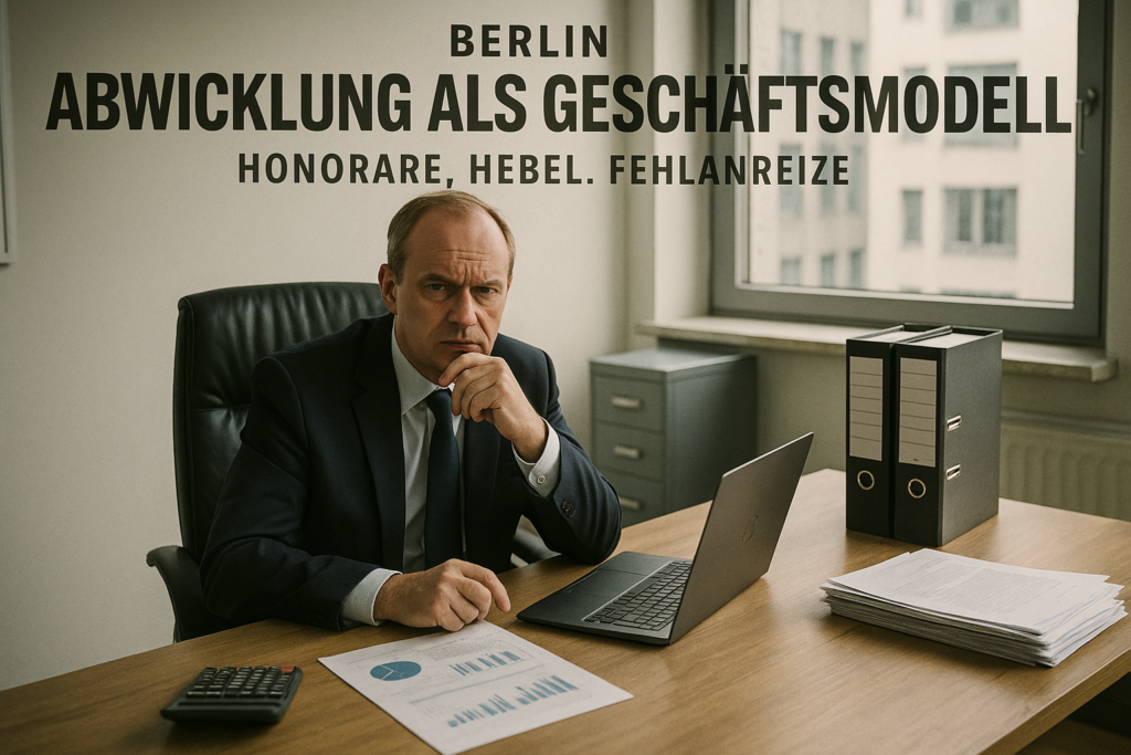 ⚖️ Abwicklung als Geschäftsmodell: Was ein Treuhand-Liquidator über Honorare, Hebel und Fehlanreize offenbart