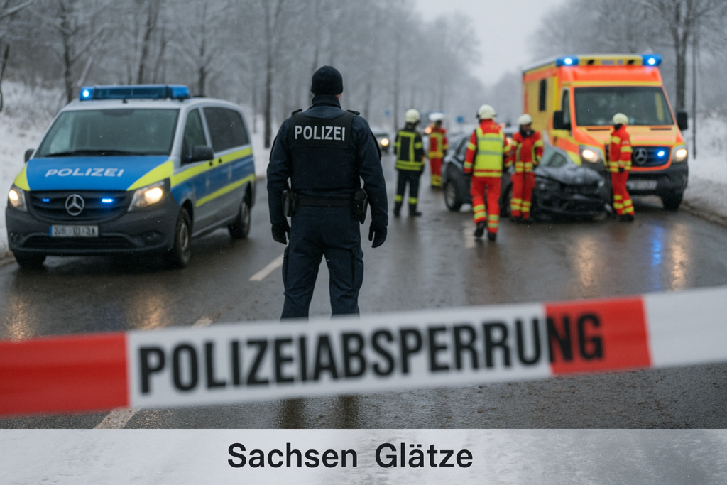 🧊 Glätte in Sachsen: Mehrere Verletzte – Polizei mahnt zur Vorsicht