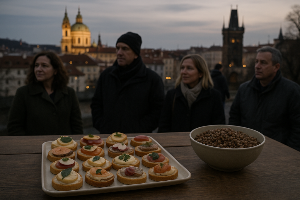 🥪 Prag setzt zum Jahreswechsel auf Häppchen – und am Neujahrstag auf Linsen als Glücksbringer