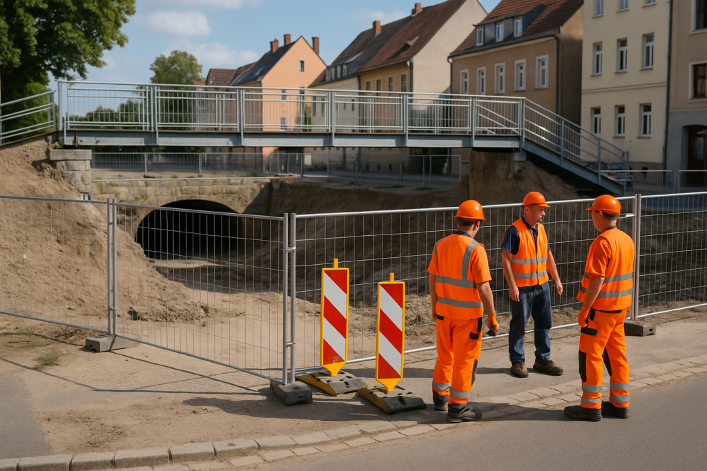 🚧 Verzögerung in Bischofswerda: Fußgängertunnel bleibt dicht – Behelfsbrücke weiter nötig