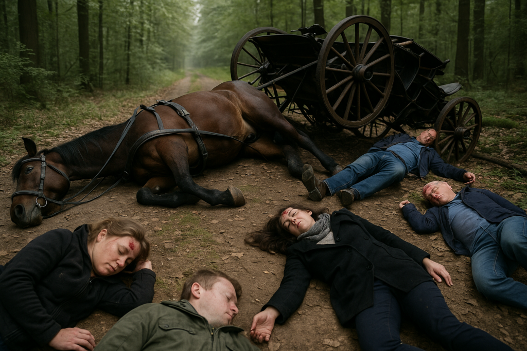 🐎 Umgestürzte Kutsche auf Waldweg: Vier Verletzte in Panschwitz-Kuckau