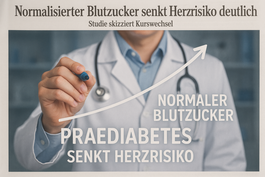 🫀 Prädiabetes: Normalisierter Blutzucker senkt Herzrisiko deutlich – Studie skizziert Kurswechsel