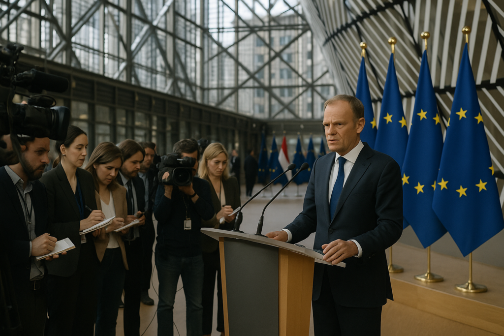 🧭 Europas Bewährungsprobe: Tusk fordert Geschlossenheit gegen außenpolitische Zumutungen