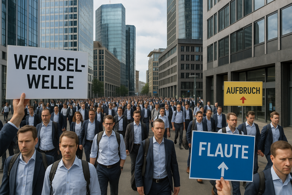 📊 Wechselwelle trotz Flaute: Warum Deutschlands Beschäftigte aufbrechen – und Betriebe zurückbleiben