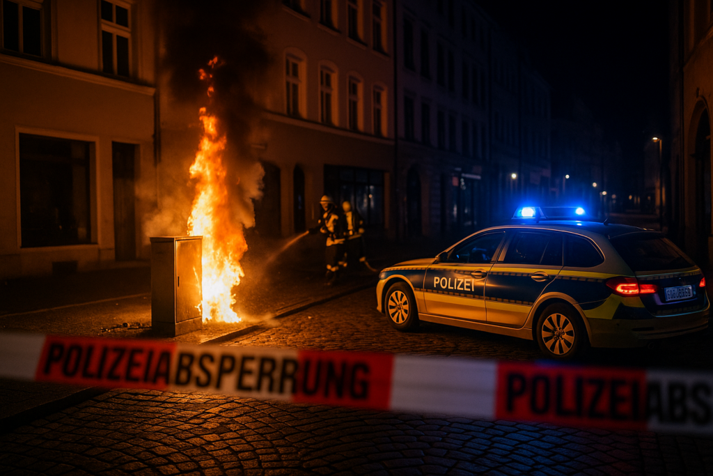 🚒 Busbrand und gesprengte Stromkästen: Binnen 24 Stunden erschüttern drei Vorfälle Löbau und Olbersdorf