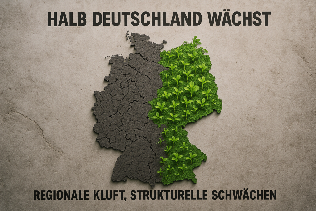 📊 Halb Deutschland wächst – regionale Kluft zeigt strukturelle Schwächen
