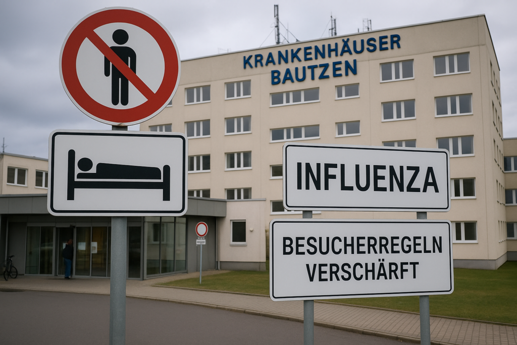 🛏️ Influenza belastet Klinik Bautzen: Betten knapp, Besucherregeln verschärft