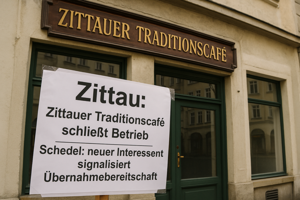 🥐 Zittauer Traditionscafé schließt: Schedel stellt Betrieb ein – neuer Interessent signalisiert Übernahmebereitschaft