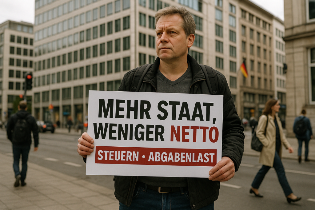 💶 Mehr Staat, weniger Netto: Warum die Abgabenlast die Mitte unter Druck setzt
