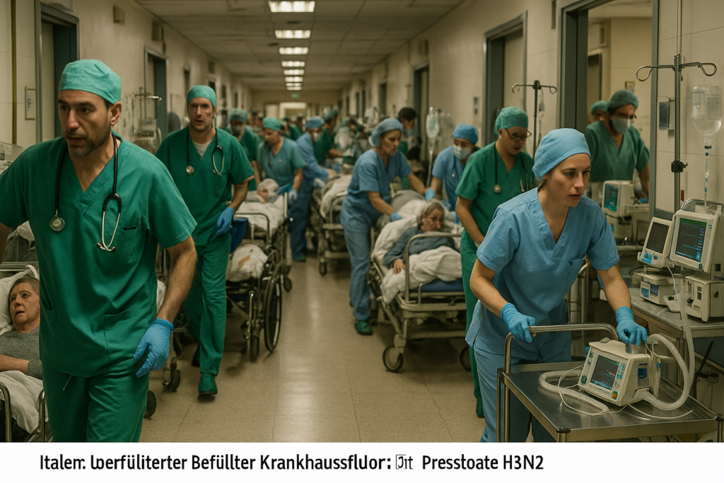 🩺 Grippewelle setzt Italiens Notaufnahmen unter Druck – H3N2-Variante weckt Sorge in Deutschland