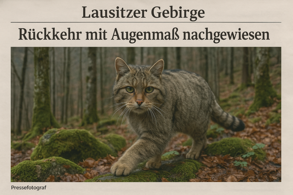 🐾 Rückkehr mit Augenmaß: Europäische Wildkatze im Lausitzer Gebirge nachgewiesen