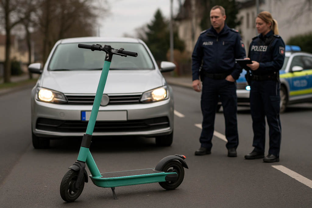 🚨 Gefährlicher Eingriff in Weißwasser: Roller absichtlich vor Pkw platziert – Polizei ermittelt