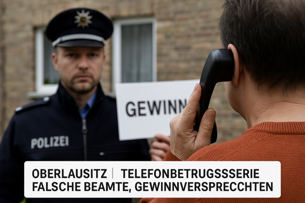 🚨 Telefonbetrugsserie in der Oberlausitz: Falsche Beamte und Gewinnversprechen