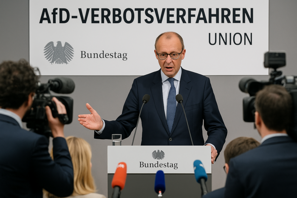 🧭 Signalstreit in der Union: Kritik an Merz’ Kurs zum AfD-Verbotsverfahren