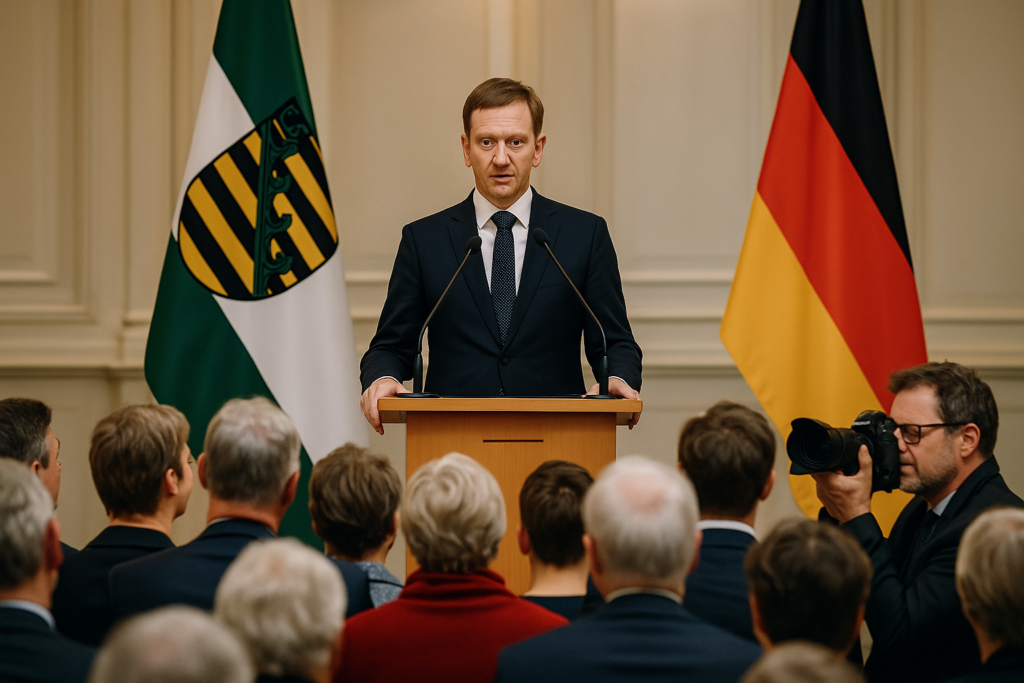 🏛️ Symbolik statt Programm: Kretschmers Neujahrsansprache setzt auf Stolz und Zusammenhalt