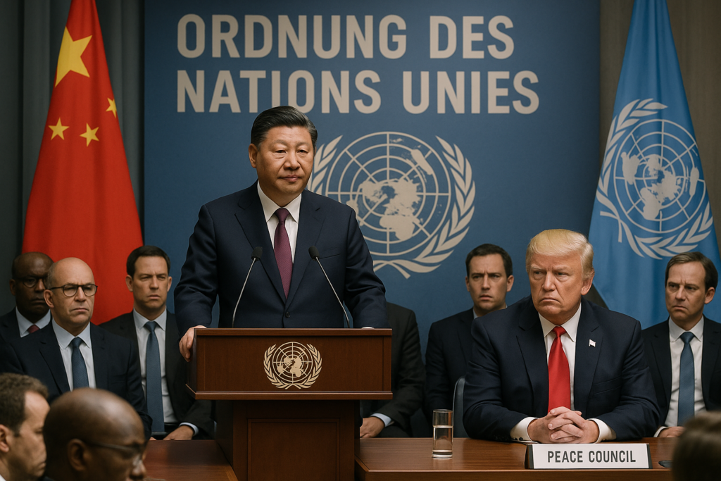 🌐 Xi stellt sich hinter UN-Ordnung – Signal an Trumps „Friedensrat“