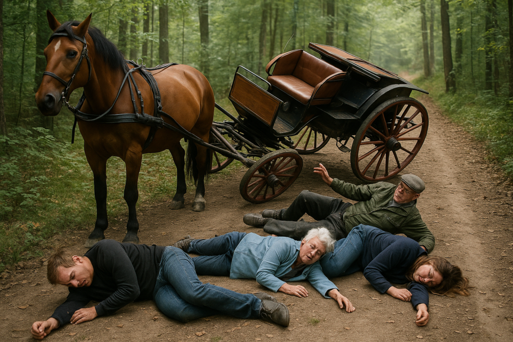 🐎 Kutschfahrt kippt auf Waldweg: Vier Verletzte in Panschwitz-Kuckau