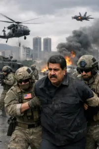 Symbolbild zu geopolitischen Spannungen zwischen den USA und Venezuela in einem ölreichen Staat