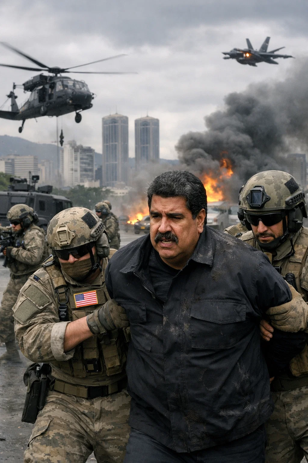 Symbolbild zu geopolitischen Spannungen zwischen den USA und Venezuela in einem ölreichen Staat