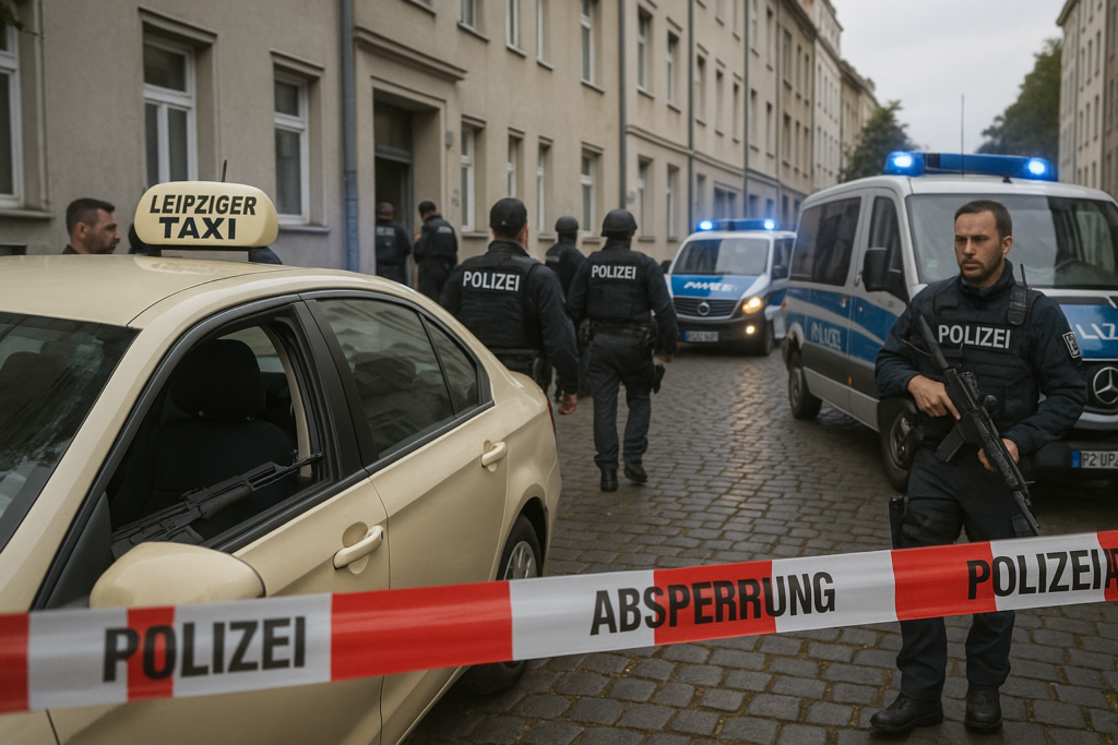 🛡️ Waffenfund in Leipziger Taxi löst Großeinsatz aus – Wohnung durchsucht