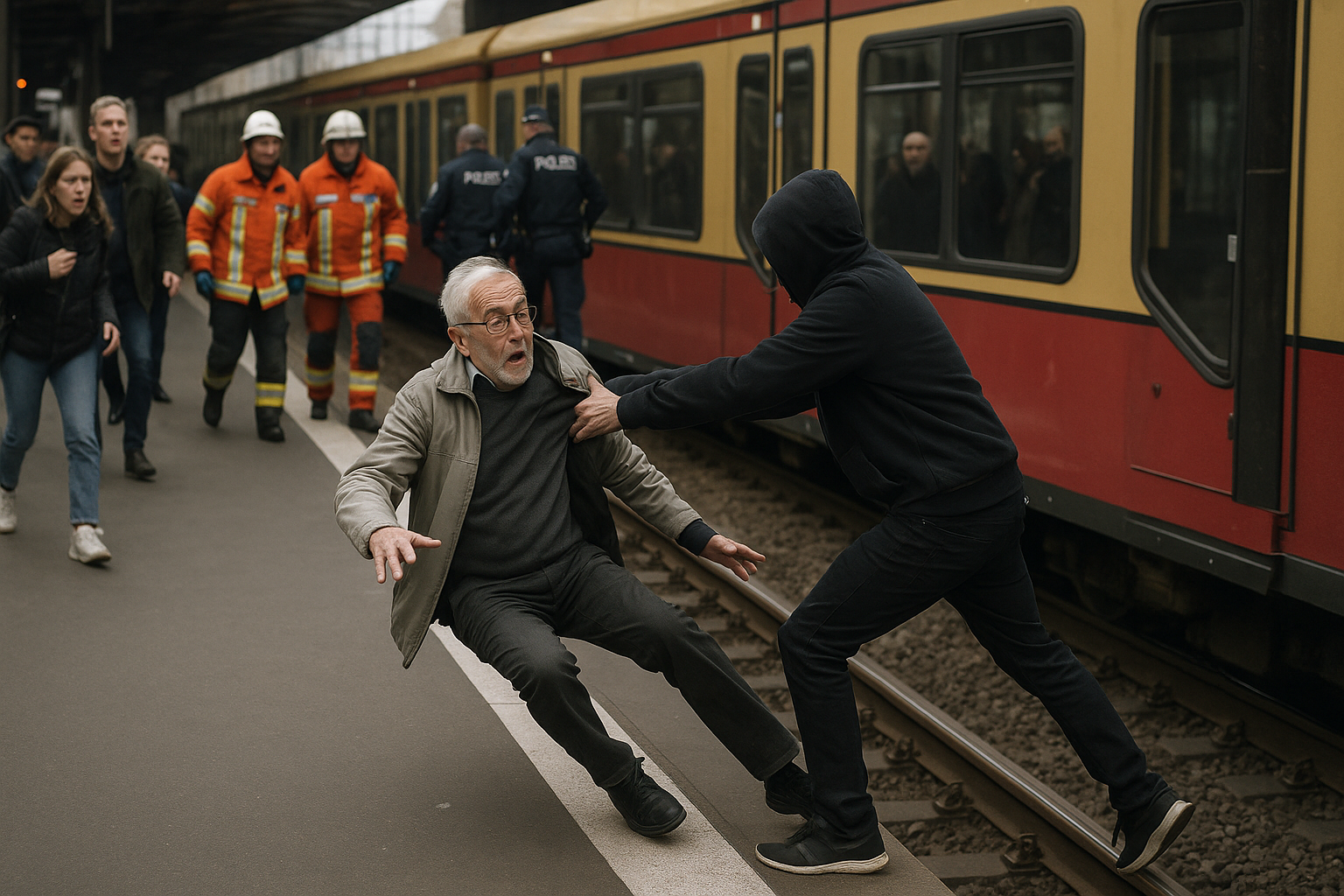 🚆 Brutale Tat am Bahnsteig: 72-Jähriger in Berlin ins Gleisbett gestoßen