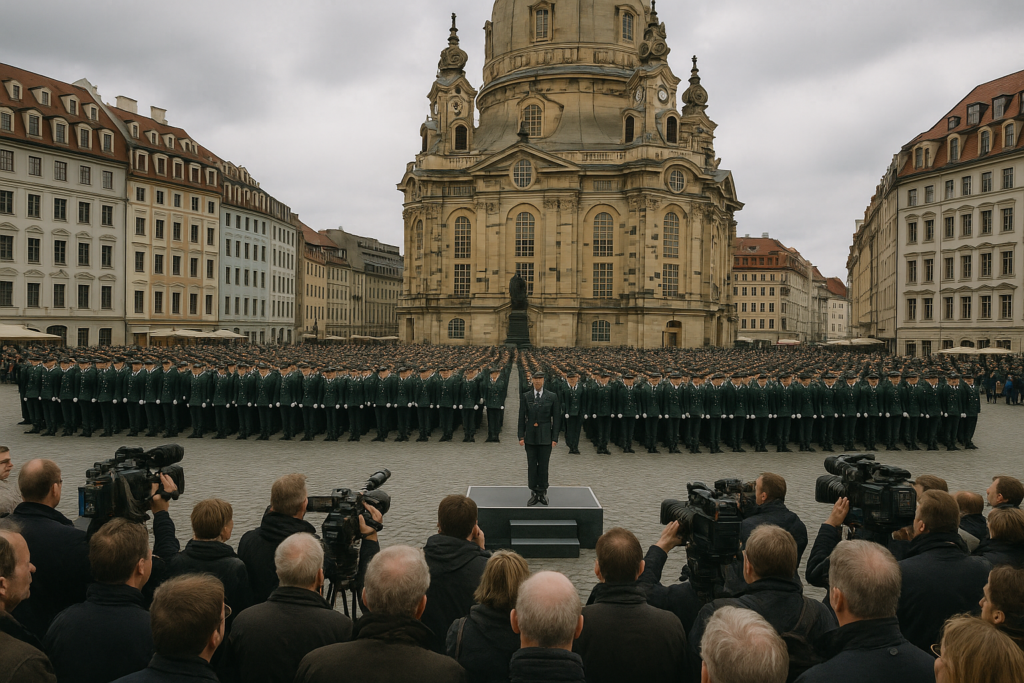 🎖️ Dresden: Ehrenappell für knapp 700 neue Offiziere vor historischer Kulisse